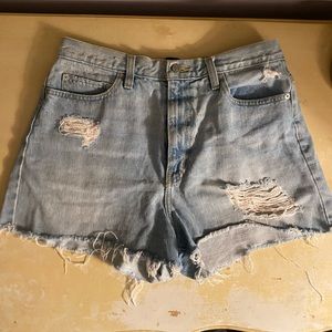 BDG high rise jean shorts